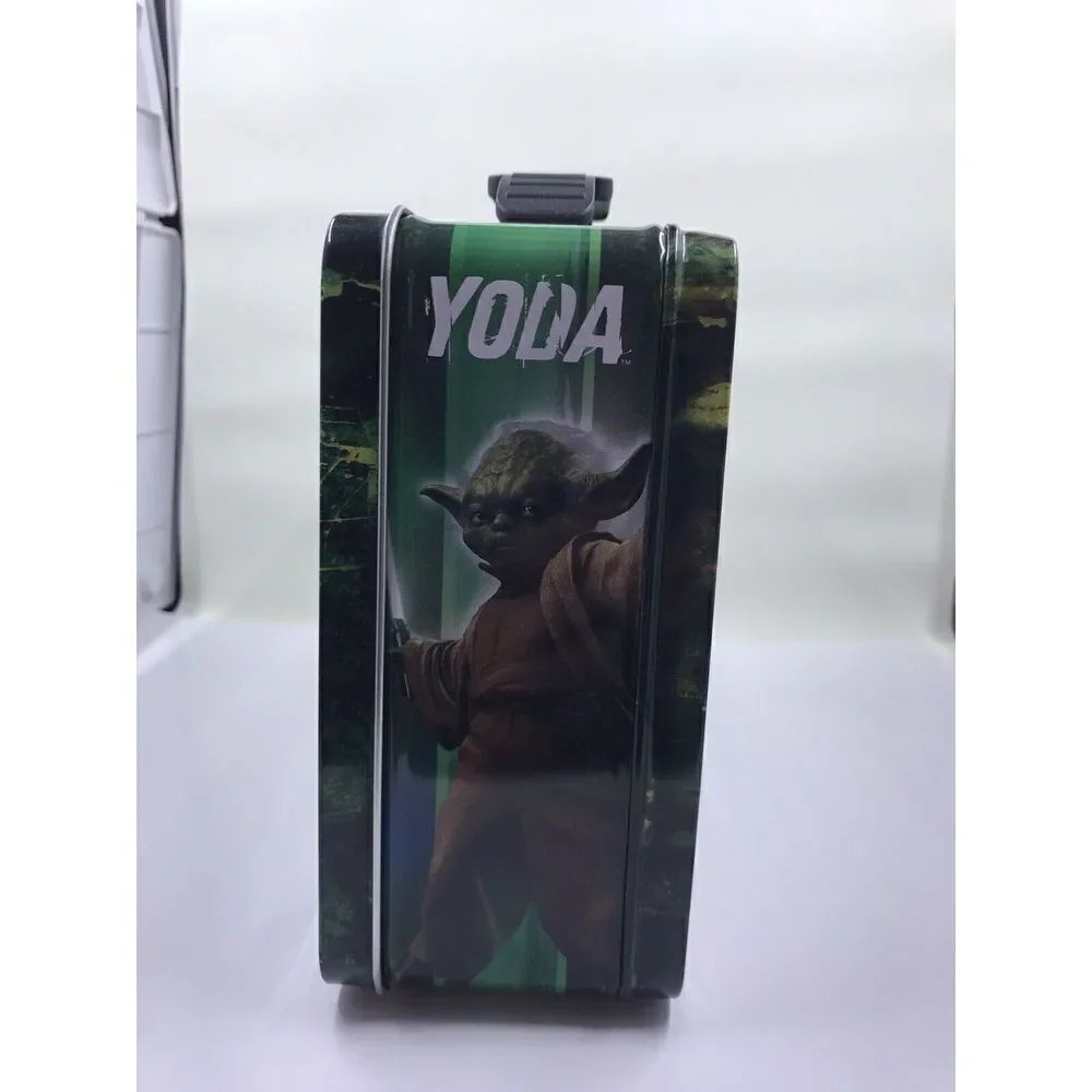 Star Wars Yoda Jedi Master Metal Lunchbox 2010 Embossed Tin Box Co Used